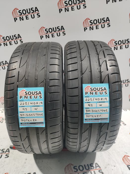 2 pneus semi novos 225-55R16 Bridgestone - Oferta dos Portes