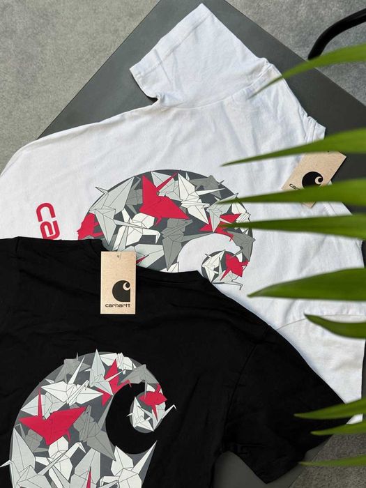 Футболка CARHARTT Fading Script (Черная / Белая • XS S M L XL XXL)