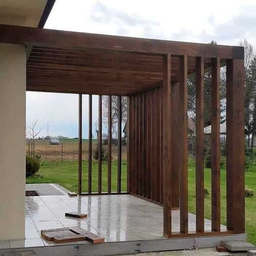 Nowoczesna pergola ogrodowa