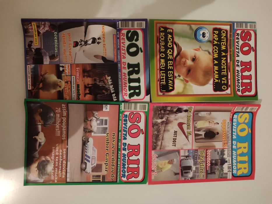 Vendo revistas " Só Rir, revista de humor"