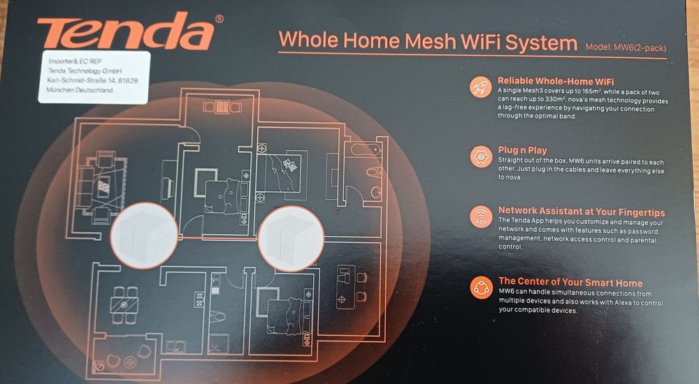 Sistema Wi-Fi Mesh MW6 Dual Band Gigabite conjunto de 2 unidades64283905017346121
