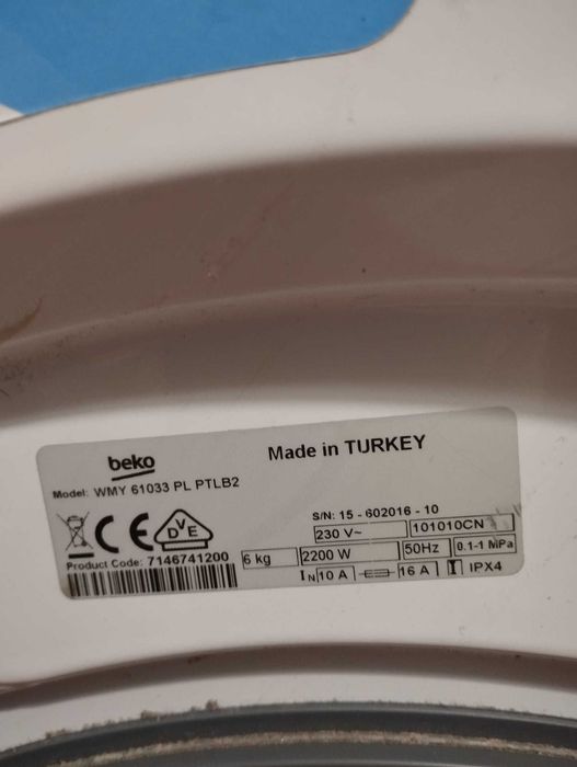 pralka BEKO WMY61033PL PTLB2