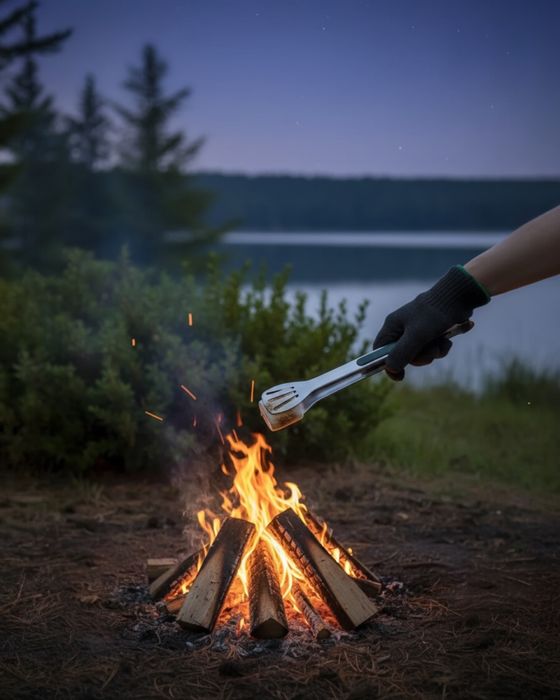 Нековзкі щипці для їжі