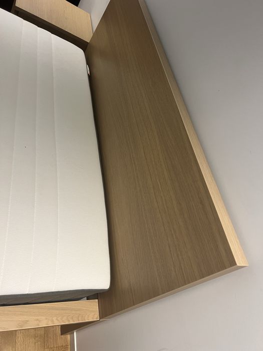Cama MALM 140 x 200cm + Estrado + Colchão HOVAG