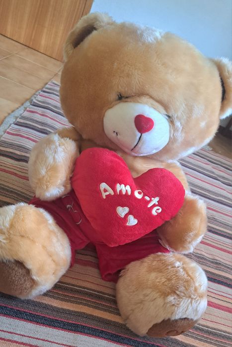 NOVO PREÇO!! -80% Sto. António • Urso Peluche Grande 'Amo-te' • N