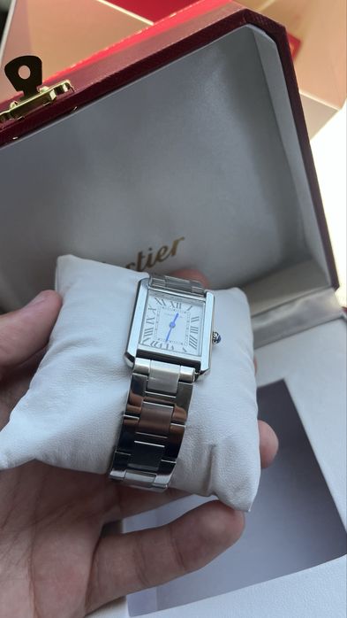 Relogio Cartier tank silver edition