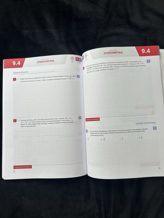 Karty pracy z matematyki rozszerzonej, dwie części, nowe