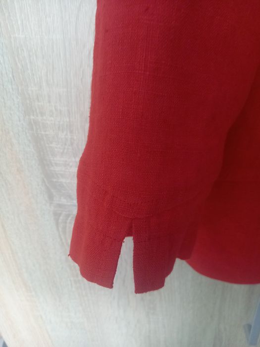 Lniany czerwony żakiecik SASHA 10