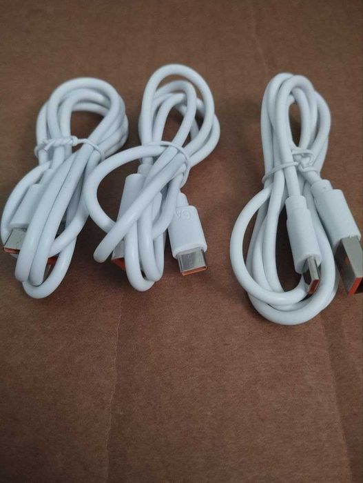 Zestaw 3 nowych kabli USB-C
