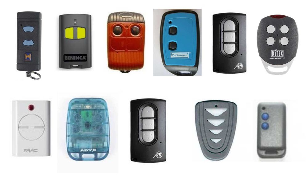 Comando de garagem Nice, Ditec, Bft, Hormann, Motorline, Automateasy