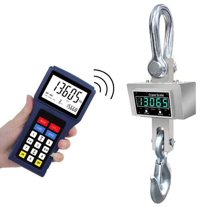 Кранові ваги з пультом та радіоканалом, динамометр від 500кг до 50т