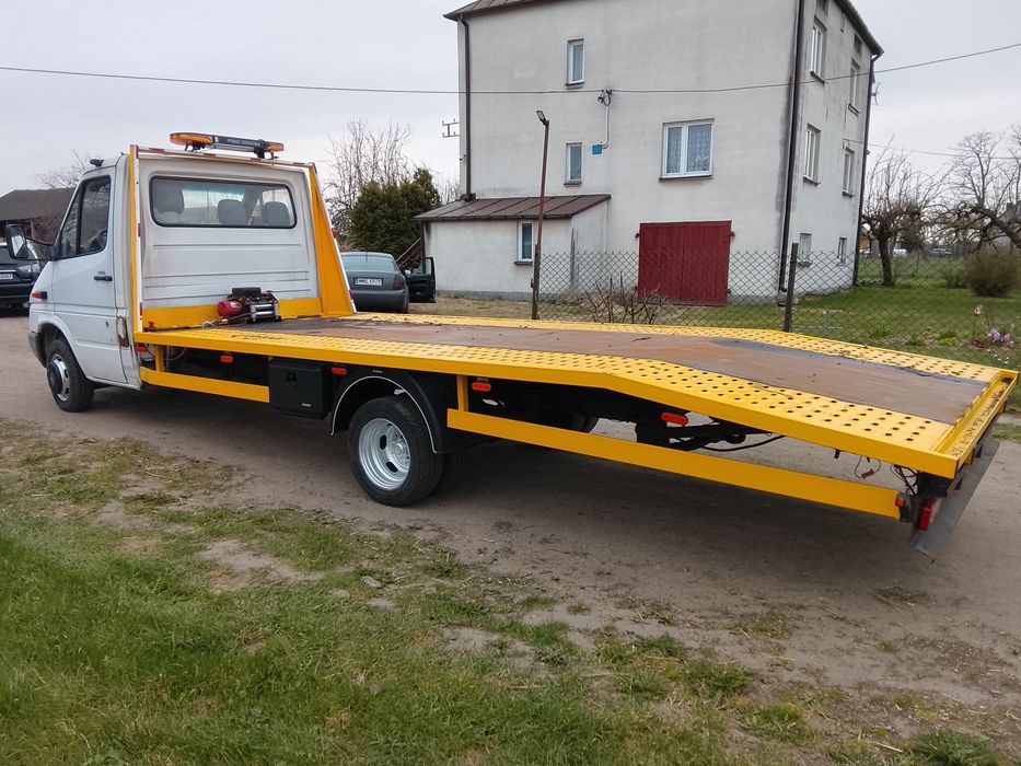 Mercedes  sprinter 411 bliźniak autolaweta pomoc drogowa 3,5dmc zamiana