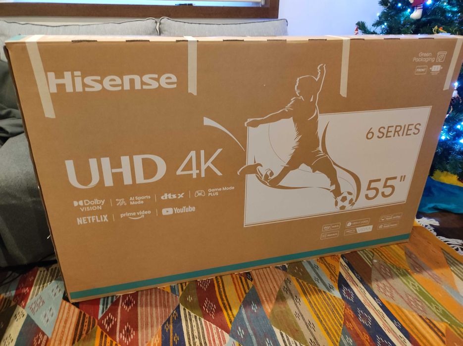 Televisão HISENSE 55A6N 4K (55"-140cm) NOVA c/ GARANTIA