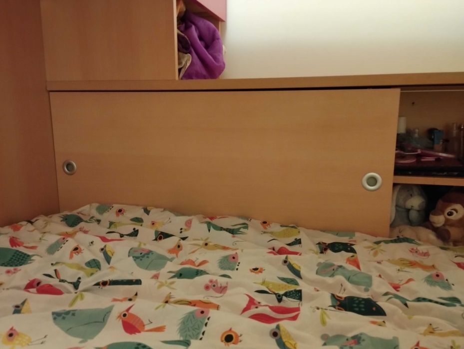 Beliche de madeira Gala Ranza com 3 camas 190x90 em bom estado