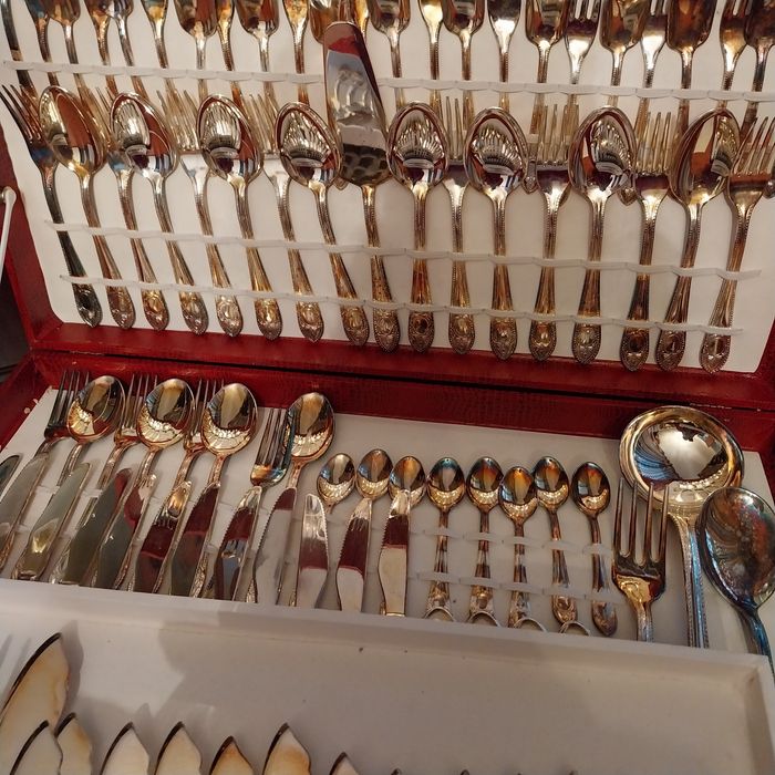 Faqueiro banhado a prata certificado