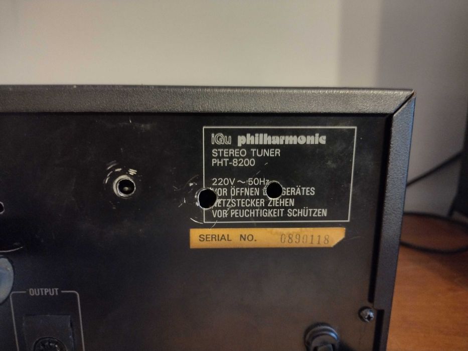 Tuner IGU Philharmonic  PHT 8200 radio Hi-Fi   nie Unitra Diora Tonsil