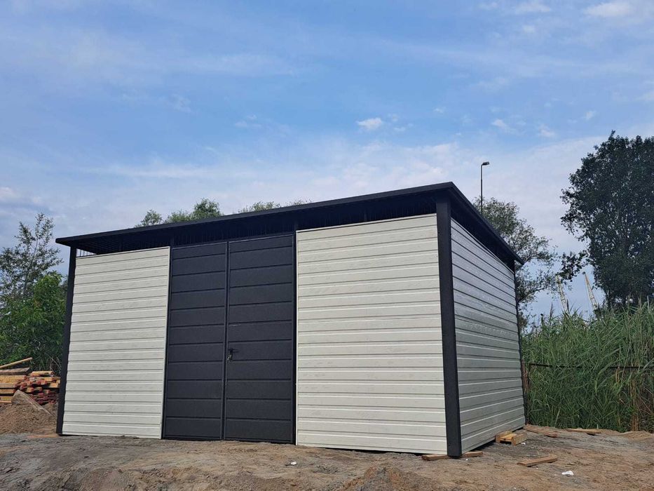 Garaż Blaszany , Wiata , Magazyn, Schowek -Garaże Blaszane -Maj-Blach