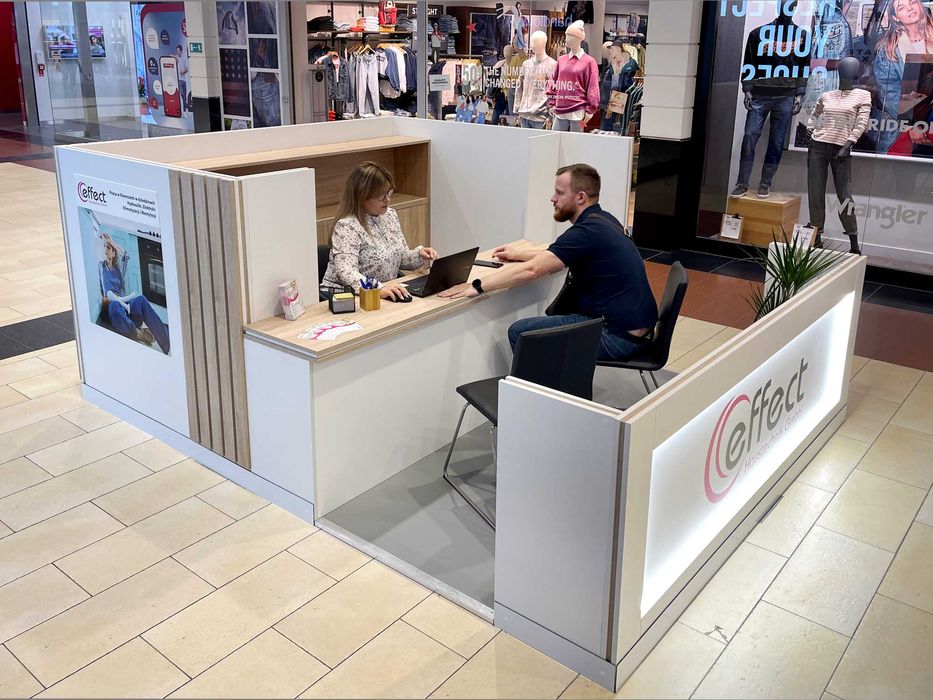 Wyspa handlowa, stoisko biurowe do galerii handlowych - OFFICE