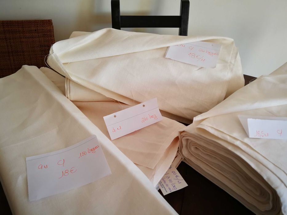 Lote de linhos e quadrilé