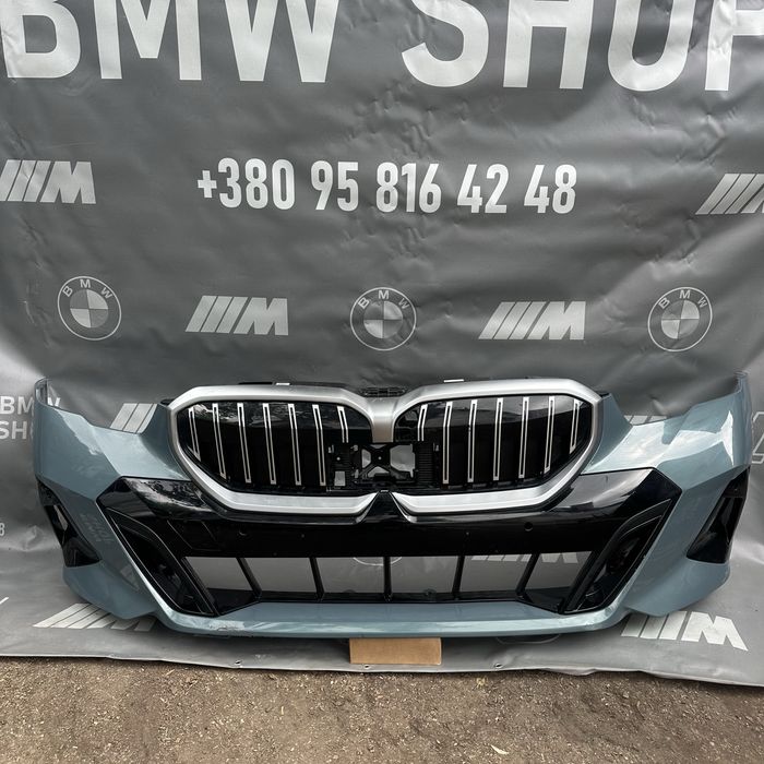 Бампер м передній BMW G60 G61 G90 G91 передний М пакет бмв г60 г90 г61 г91 bmw g60 g90 g61 g91 комплектний в колір жалюзи ноздри моторчик