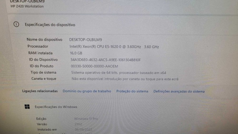 HP Z420 / Xeon E5-1620 / 16GB / 256SSD / Quadro K2000