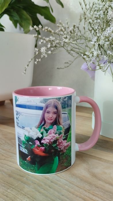 Фото на кружках чашках принт надпис текст