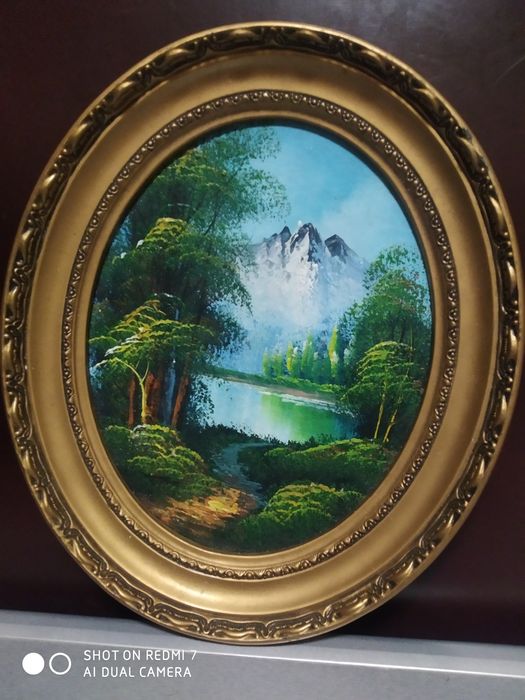 Красивая картина маслом.Европа.