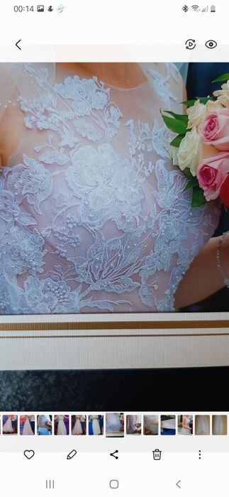 Subtelna suknia slubna 38