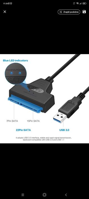 Adapter SSD NVMe M2 (01AX994) do Lenovo, Adapter USB 3.0, Obudowa M.2