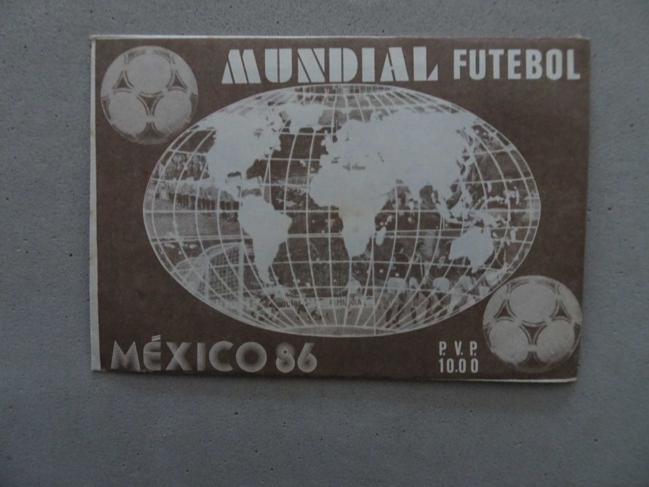 Carteira de cromos fechada Mundial Futebol México 86 Mabilgráfica