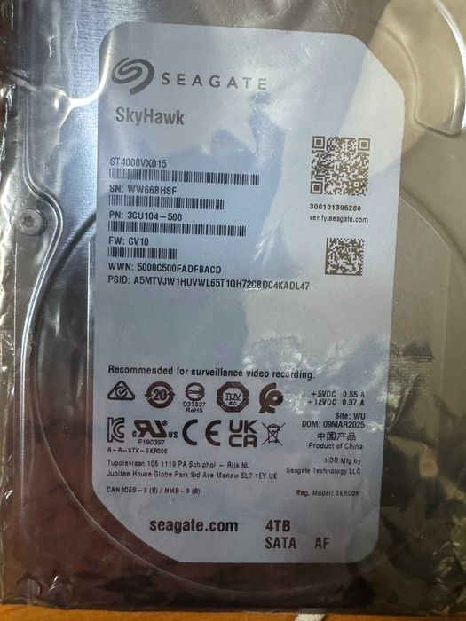Жорсткий диск 4Тб WD Red Pro Seagate SkyHawk
