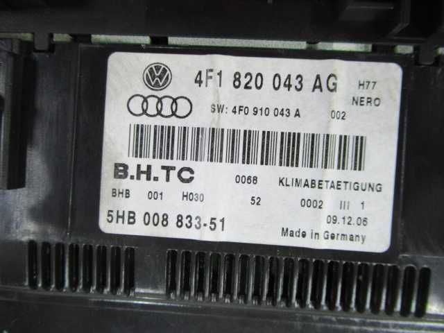 , AUDI A6 C6 panel sterowania nawiewu klimatronic