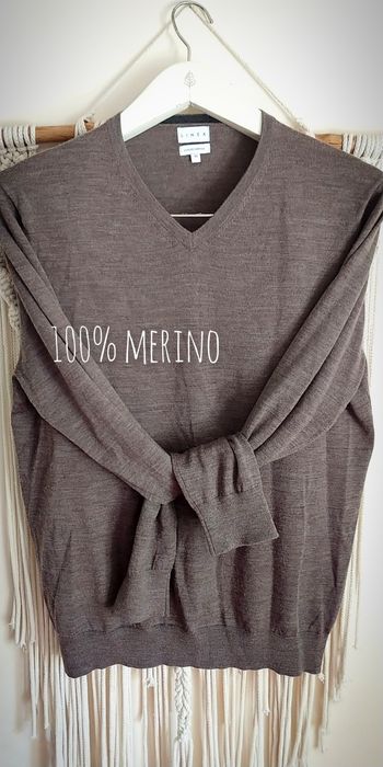 Sweter merino M luxury termiczny wełna 100%