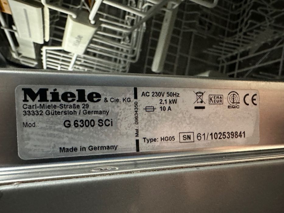 Zmywarka Do Zabudowy Miele G 6300 SCi 60cm GW