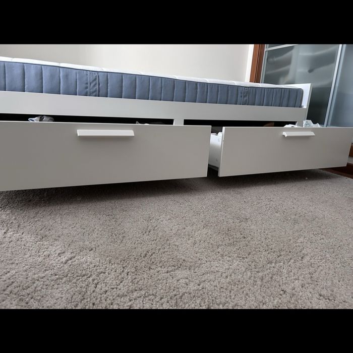 BRIMNES cama individual dupla