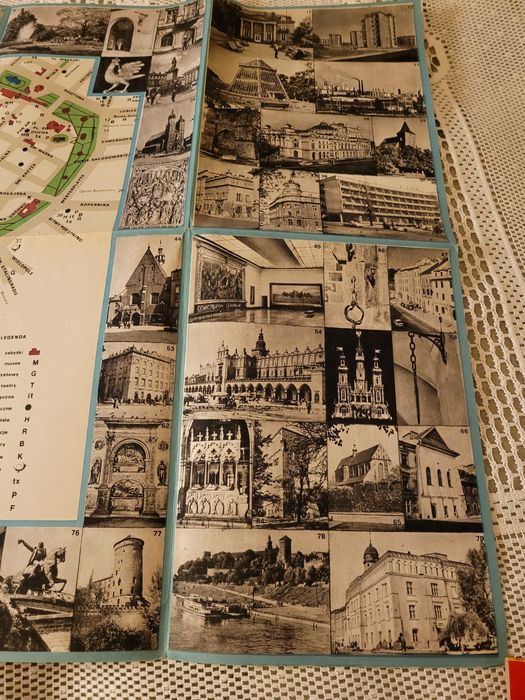 Mapa " Śródmieście Krakowa" wydanie  z 1978r.