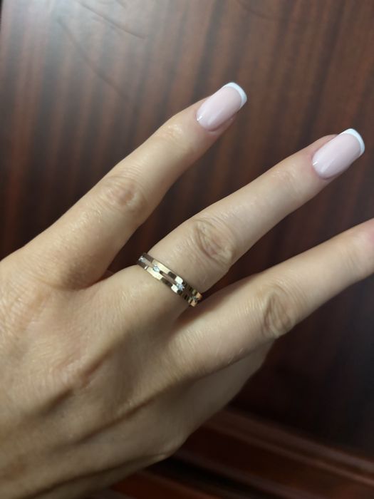 Каблучка, срібло 925, золото 375, кольцо