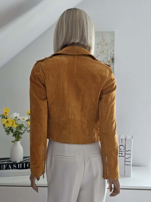 Ramoneska skórzana MANGO