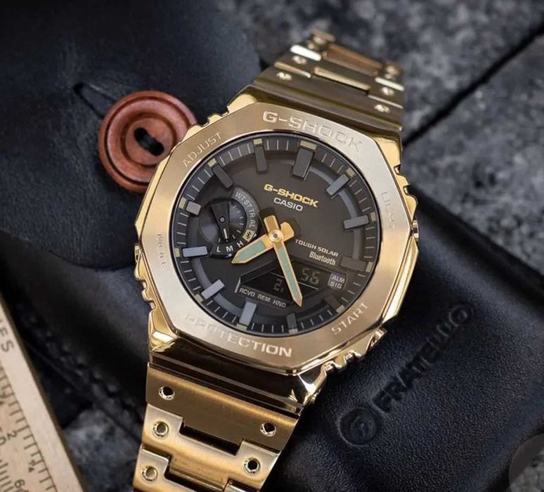 Мужские наручные часы Casio G-Shock GM-B 2100 стальные