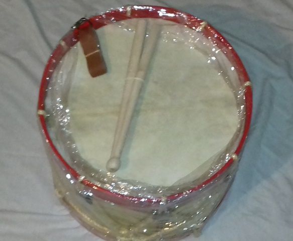 Caixa nicolinas - Bombo em latão