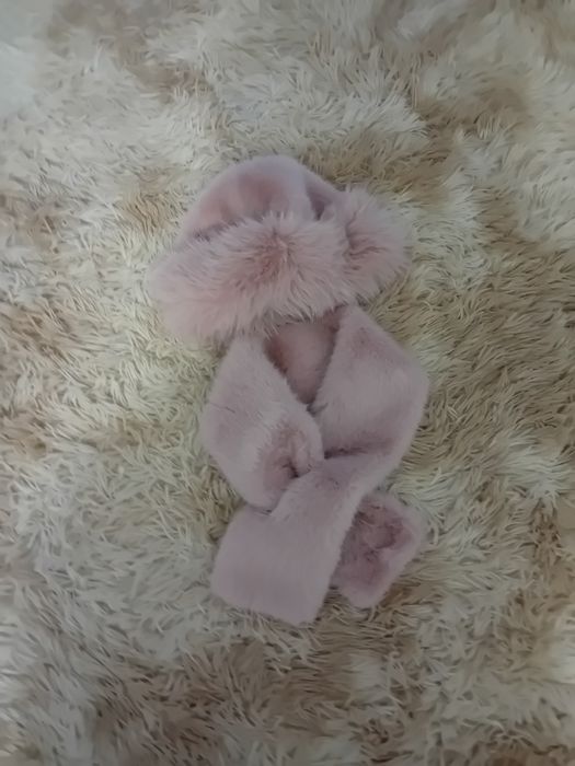 Wyjątkowy komplet damski czapka szalik futerko Nowe