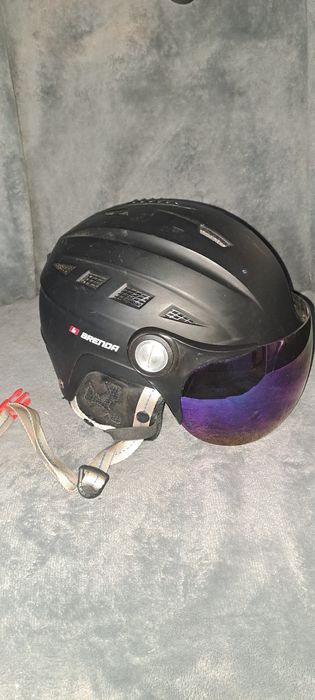 Brenda Kask narciarski Leet Matt Black + Lens Revo rozmiar M.L.XL czar