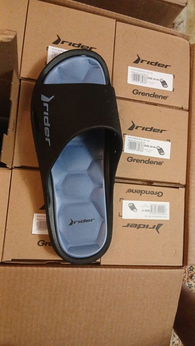 Шльопанці Rider Bay Black/Blue колекція 2026