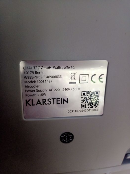 Schładzacz Powietrza Wentylator Klimatyzer 3W1