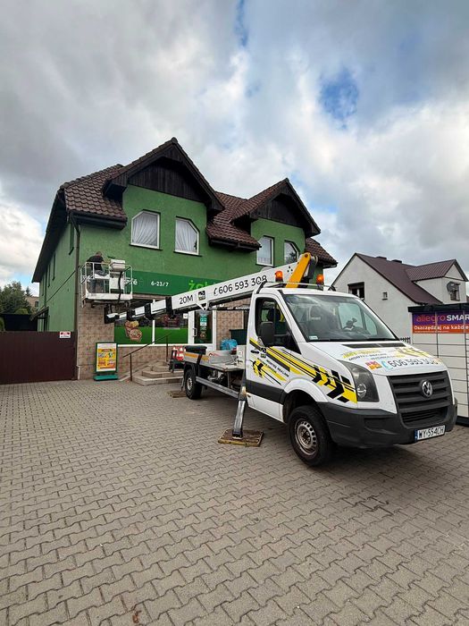 Do 26 metrów Podnośnik Koszowy usługi wynajem z operatorem + usługi