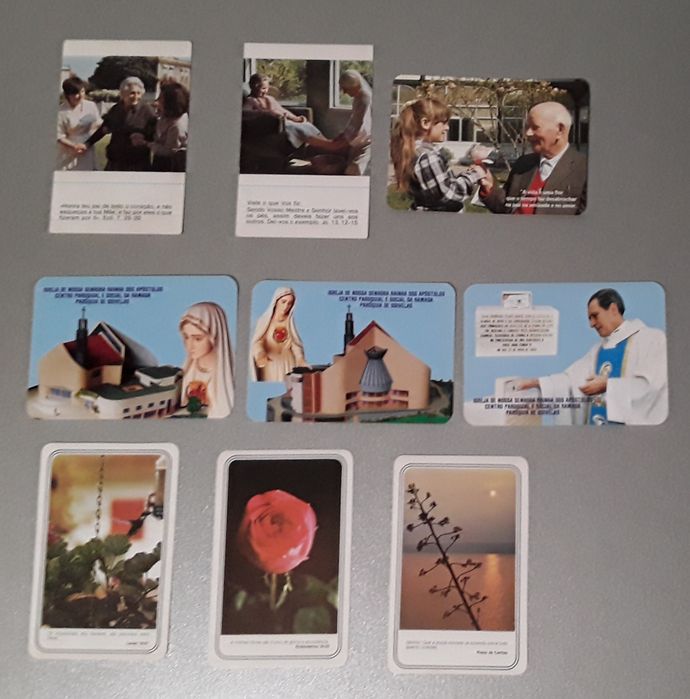 Calendários de bolso tema: religião/religiosos