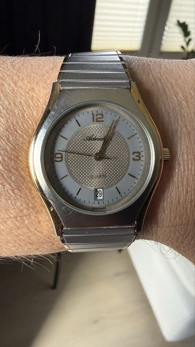 Zegarek męski Adriatica,swiss made ,stal 34mm