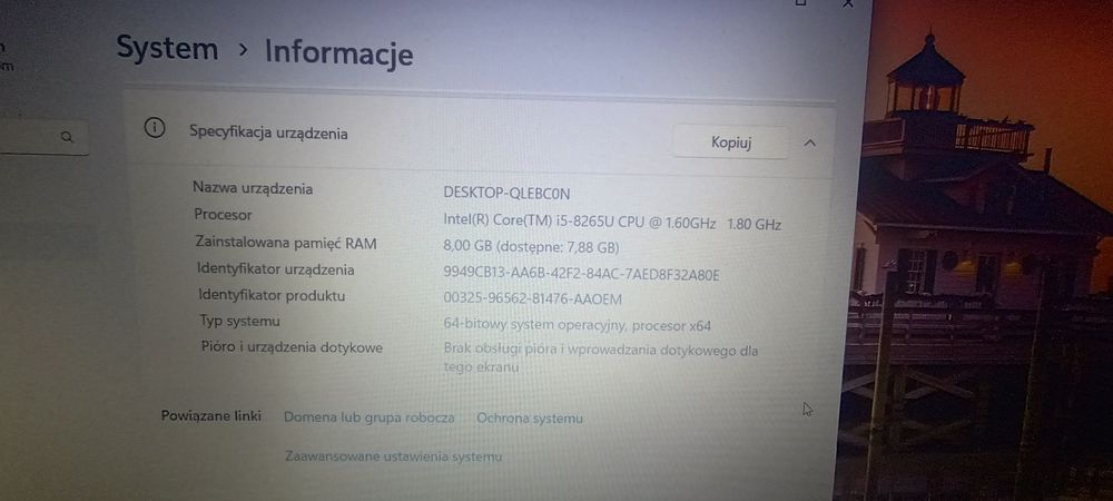 Laptop dell czarny