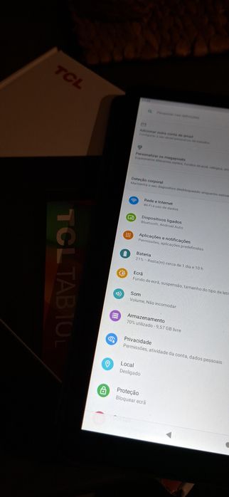 Tablet tcl 10  bom estado