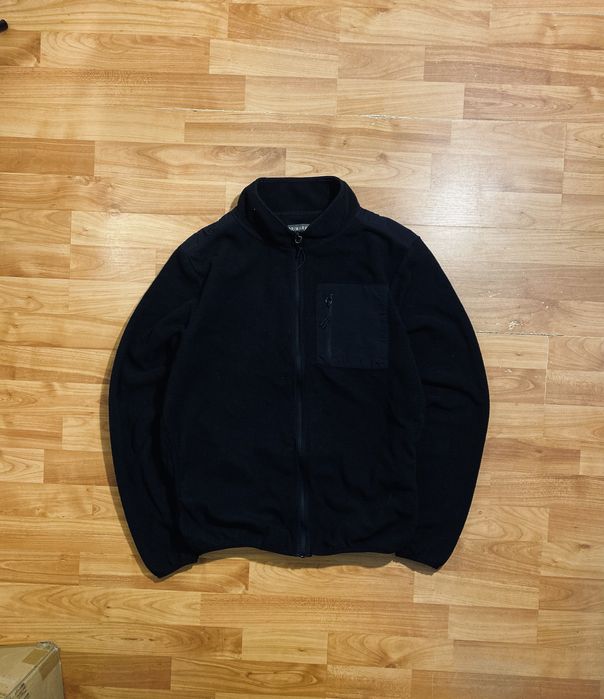 (S) Черная кофта флиссовая флиска zara чорна фліска зипка на молнии